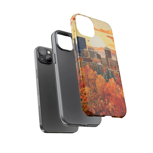 An Urban Autumn Overlook - Impact Resistant Phone Case